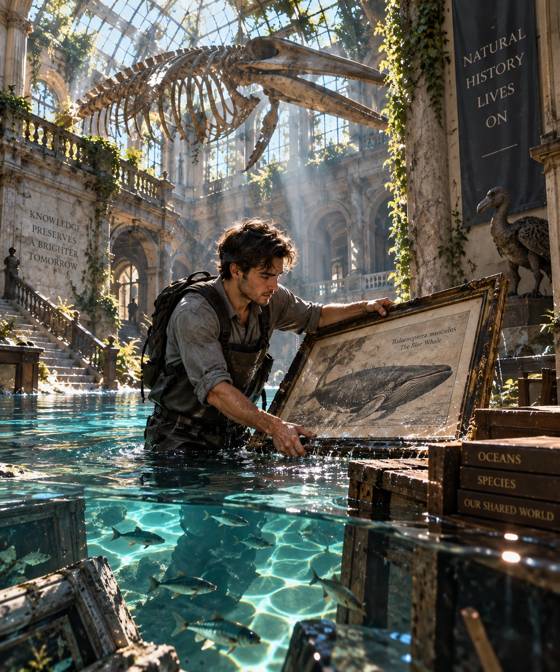 Flooded Museum: Rescuing the Blue Whale