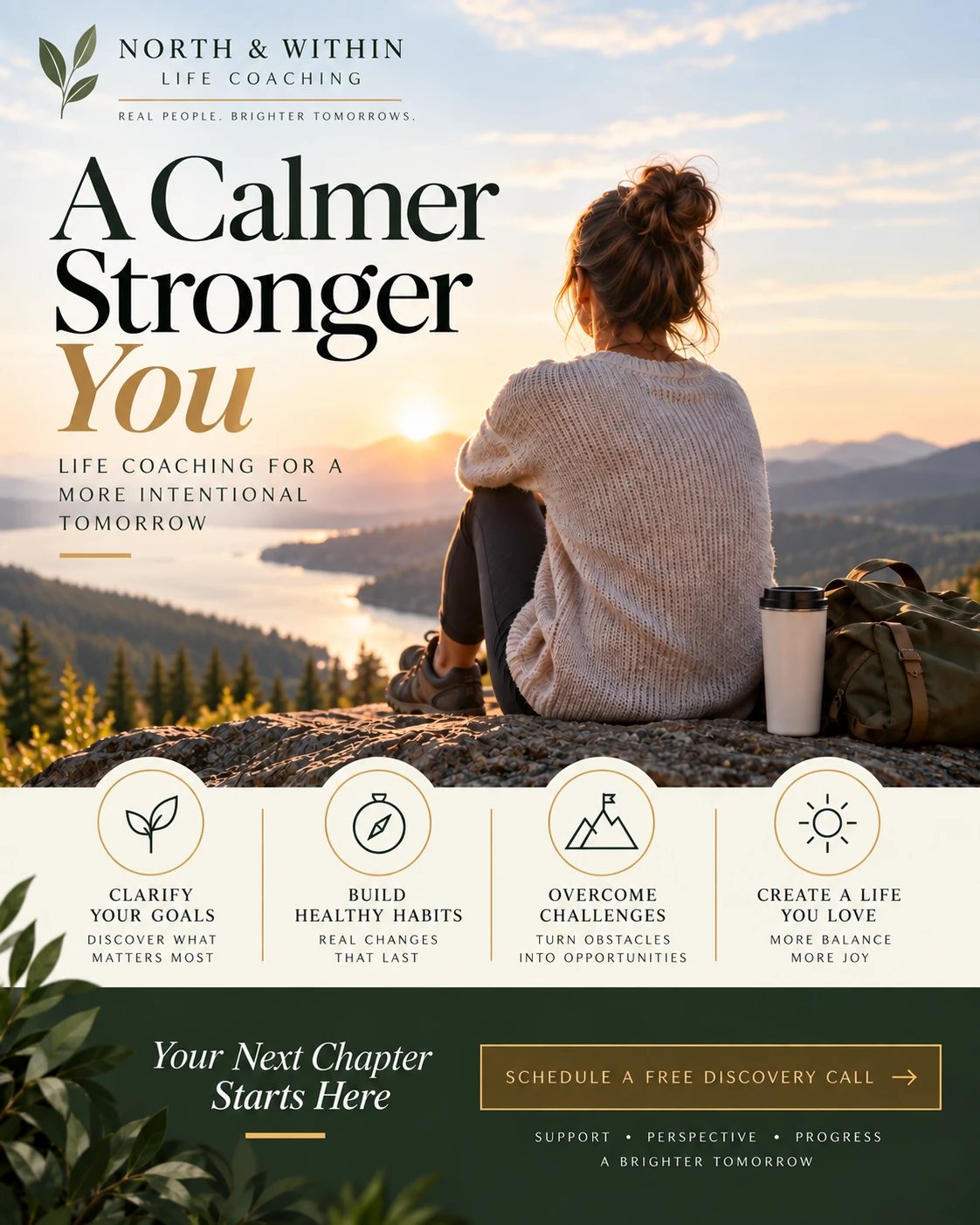 North and Within life coaching poster