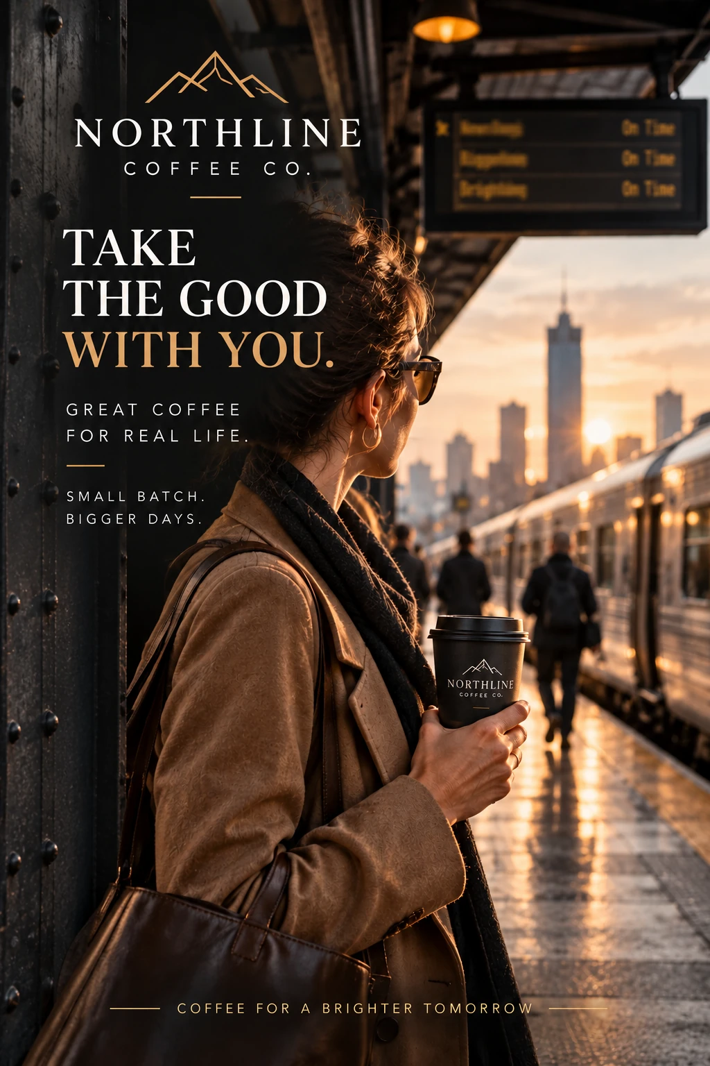 Northline Coffee commuter campaign ad